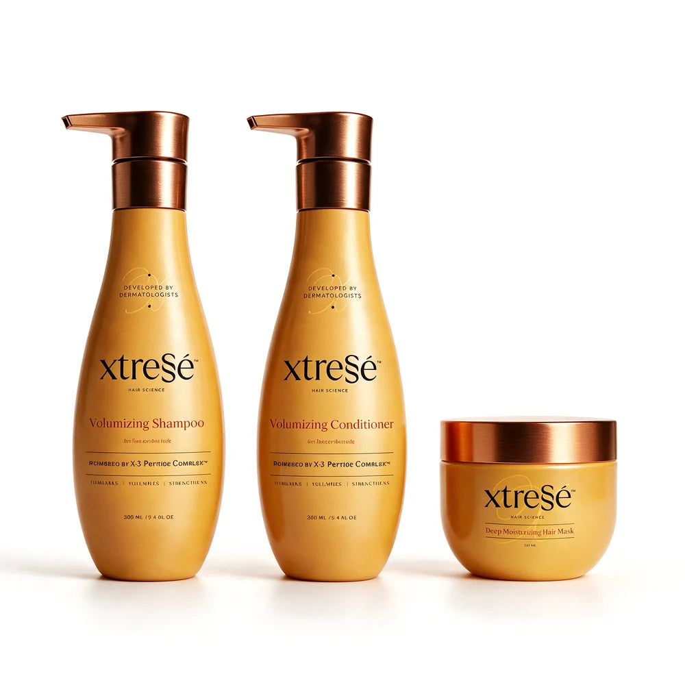 Xtressé Volumizing Shampoo, Volumizing Conditioner and Deep Moisturizing Hair Mask