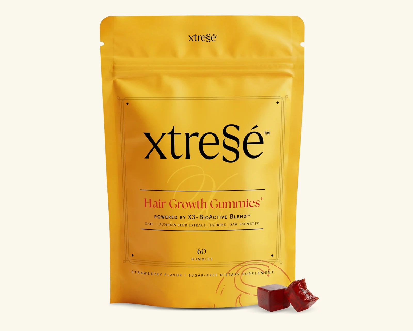 Xtressé Hair Growth Gummies pouch